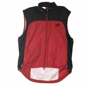 IllumiNite Reflective Vest Lightweight Jacket Full Zip Men Large Red Pockets